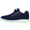 Chaussures Go Golf Mojo Elite sans crampons pour hommes - Bleu marin/Vert