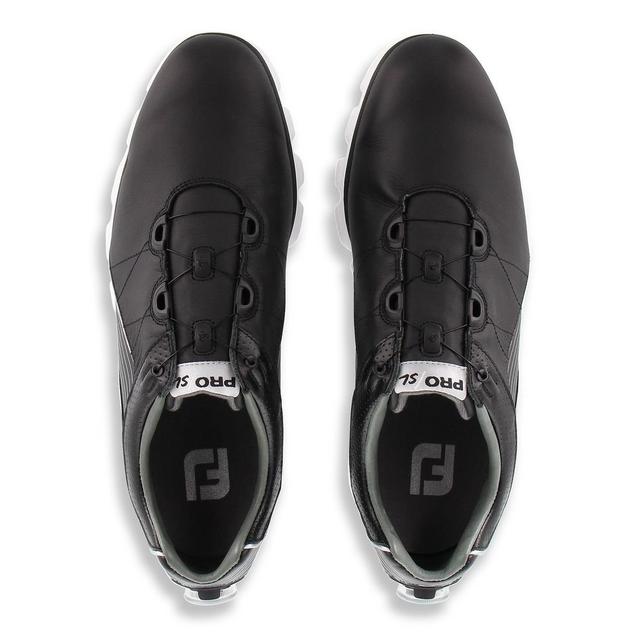 Men's Pro SL Boa Spikeless Golf Shoe - BLACK/GREY | FOOTJOY | Golf