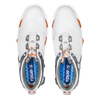 Men's Tour S Boa Spiked Golf Shoe - WHITE/GREY/ORANGE