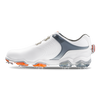 Men's Tour S Boa Spiked Golf Shoe - WHITE/GREY/ORANGE