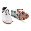 Men's Tour S Boa Spiked Golf Shoe - WHITE/GREY/ORANGE