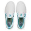 Women's FJ Leisure Slip On Spikeless Shoe - WHITE/LIGHT BLUE