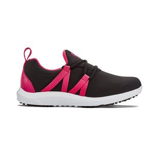 Women's FJ Leisure Slip On Spikeless Shoe - BLACK/PINK