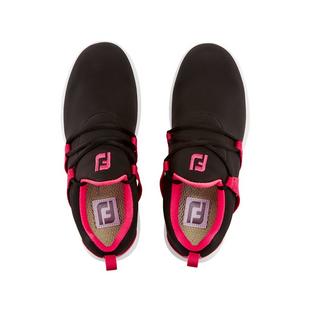 Women's FJ Leisure Slip On Spikeless Shoe - BLACK/PINK