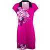 Women's Open Neck Floral Placement Print Short Sleeve Dress