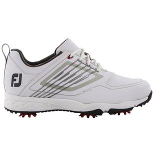 Junior Fury Spiked Golf Shoe - White/Black 