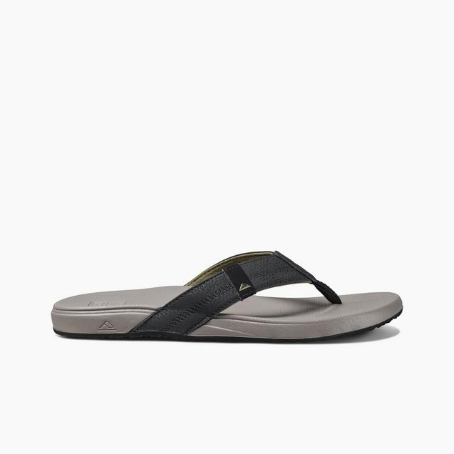 Men's Cushion Bounce Phantom Flip-Flop Sandal - Light Grey/Black  REEF