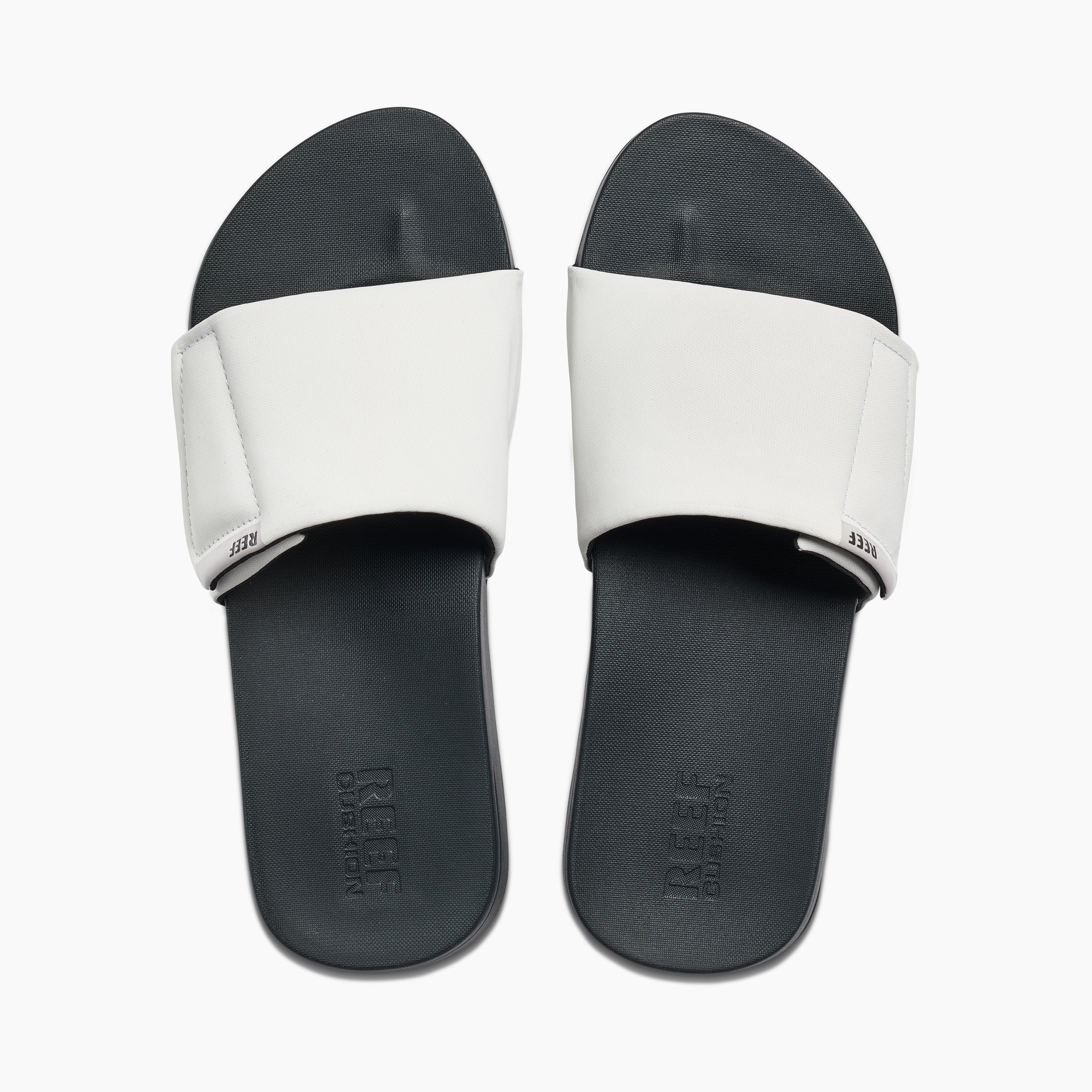 reef cushion bounce slide sandals