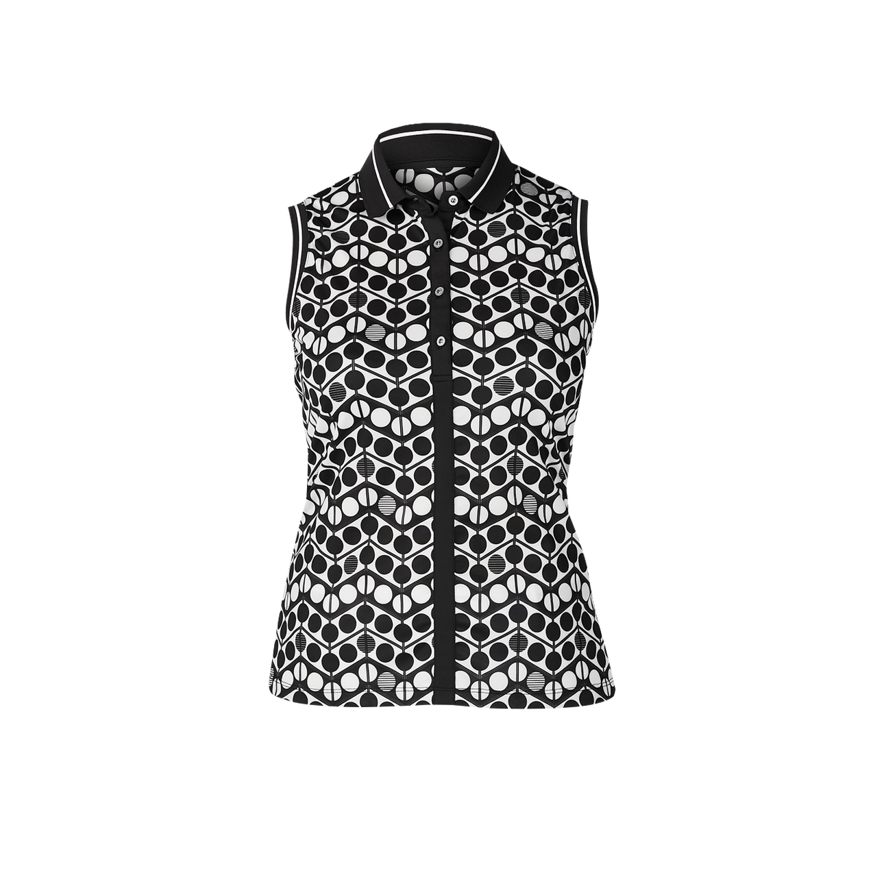 Women's Winka Printed Sleeveless Polo