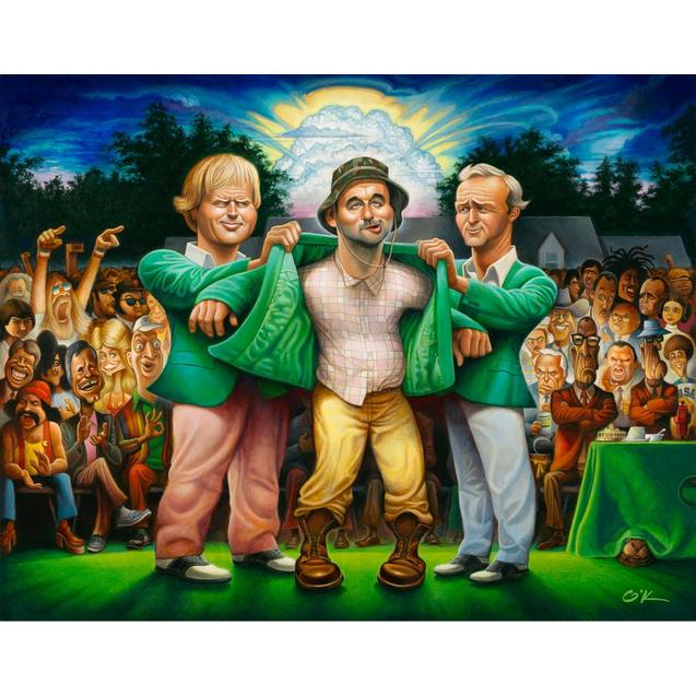 The Green Jacket - 28 X 22 IN Unframed Artwork OK PRINTS