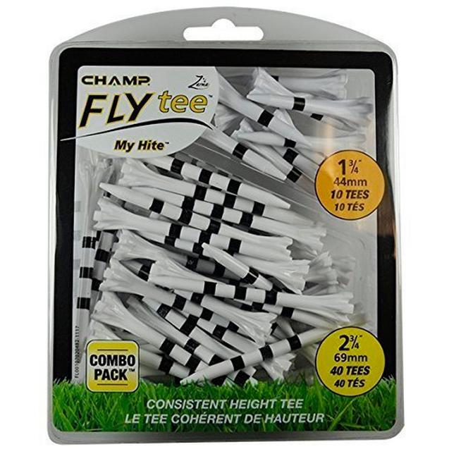 Zarma FLYTee Combo Pack (10 Count 1 3/4 Inch) & (40 Count 2 3/4 Inch) Tees CHAMP