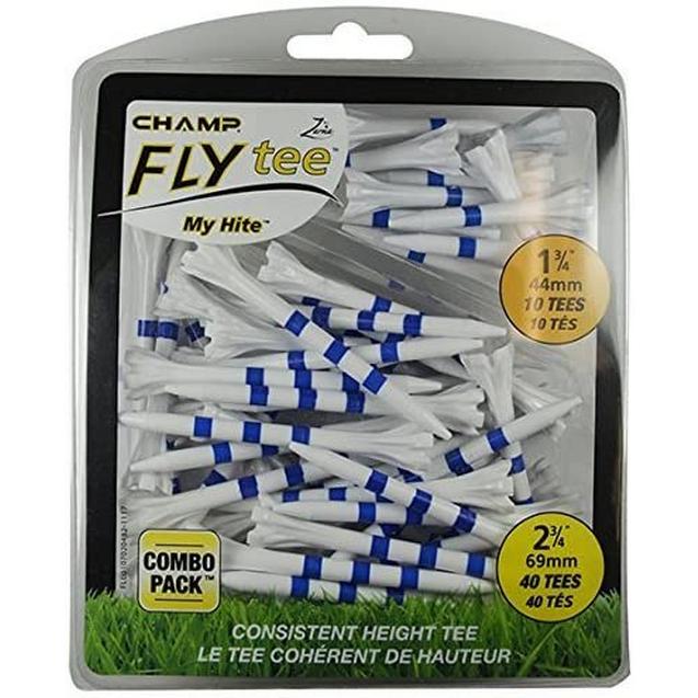 Zarma FLYTee Combo Pack (10 Count 1 3/4 Inch) & (40 Count 2 3/4 Inch) Tees
