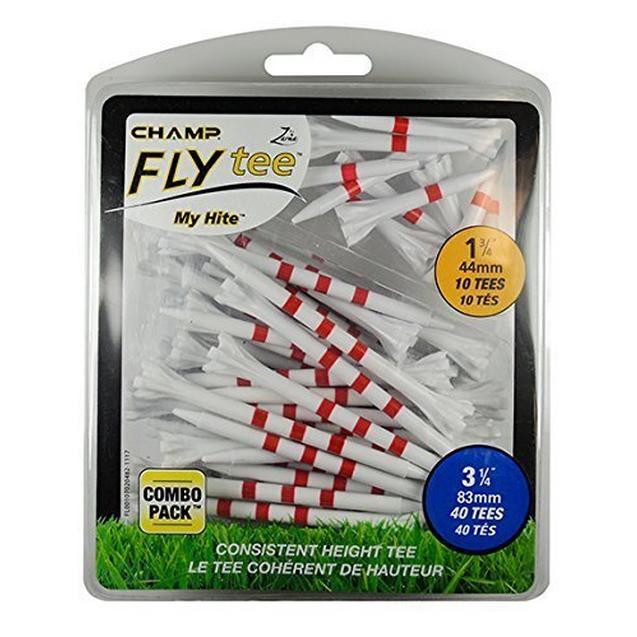 Zarma FLYTee Combo Pack (10 Count 1 3/4 Inch) & (40 Count 2 3/4 Inch) Tees CHAMP
