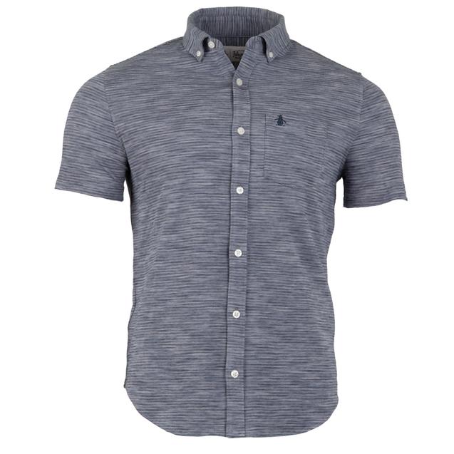 Chemise à trois couleurs en tricot à manches courtes pour hommes