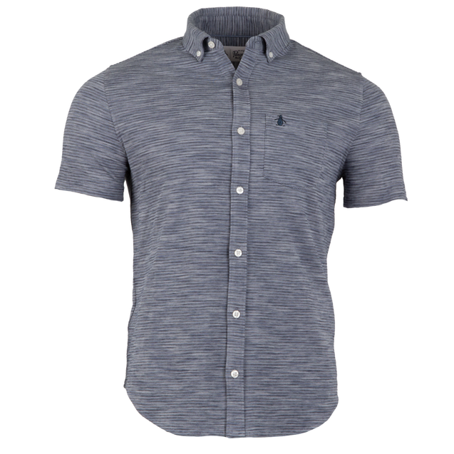 Chemise à trois couleurs en tricot à manches courtes pour hommes ORIGINAL PENGUIN GOLF