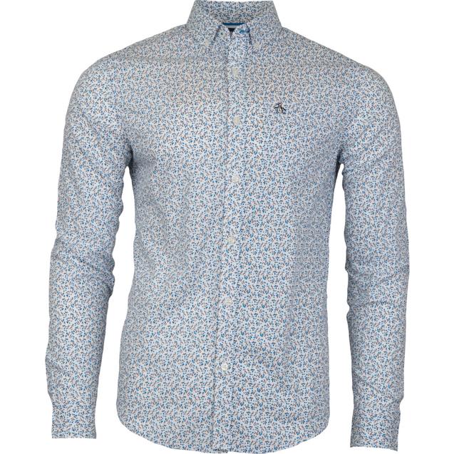 Men's Ditsy Floral Long Sleeve Button-Down Shirt