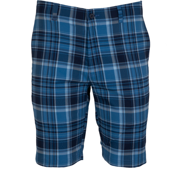 Men's Flat Front Yarn Dyed Madras Short