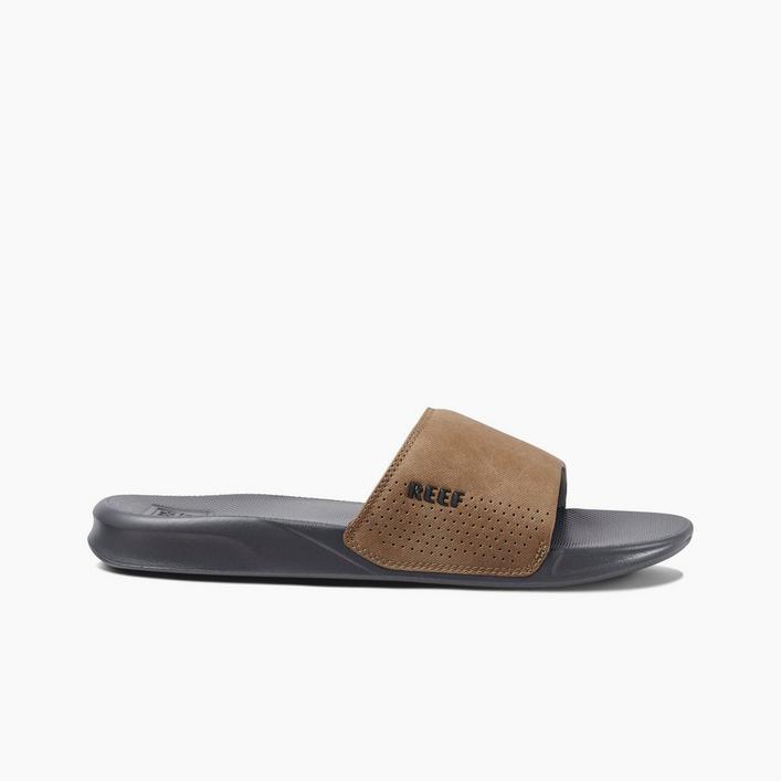 Men's One Slide Sandal - Brown/Black