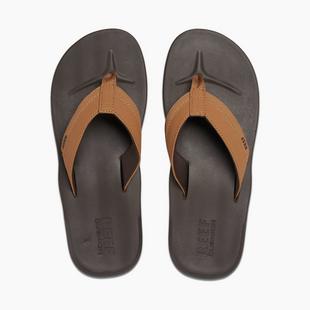 Men's Contoured Cushion Flip-Flop Sandal- Brown