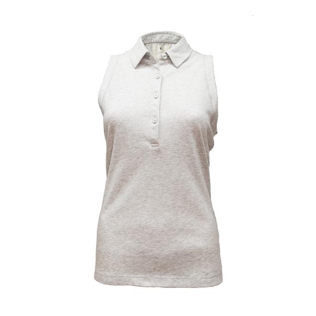 Women's Cotton Jersey Sleeveless Polo