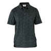 Polo à imprimé de feuilles à manches courtes pour hommes