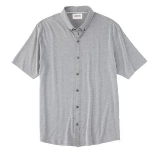 Men's Anza Heather Button Up Short Sleeve Shirt