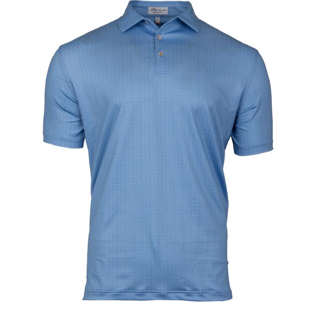Men's Bridge Print Geo Stretch Jersey Short Sleeve Shirt