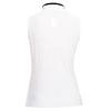 Women's Front Detail Zip Mock Neck Sleeveless Top