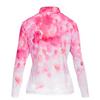 Women's Sunsense Wildflower Printed Quarter Zip Long Sleeve Top