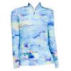 Haut Sunsense à imprimé d'aquarelle à glissière 1/4 pour femmes