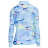 Women's Sunsense Watercolour Printed Quarter Zip Long Sleeve Top