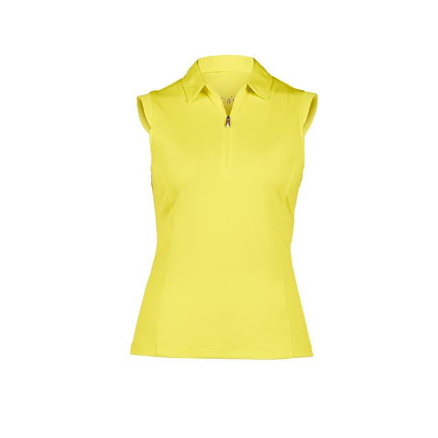 Women's Nelly Solid Sleeveless Polo Top