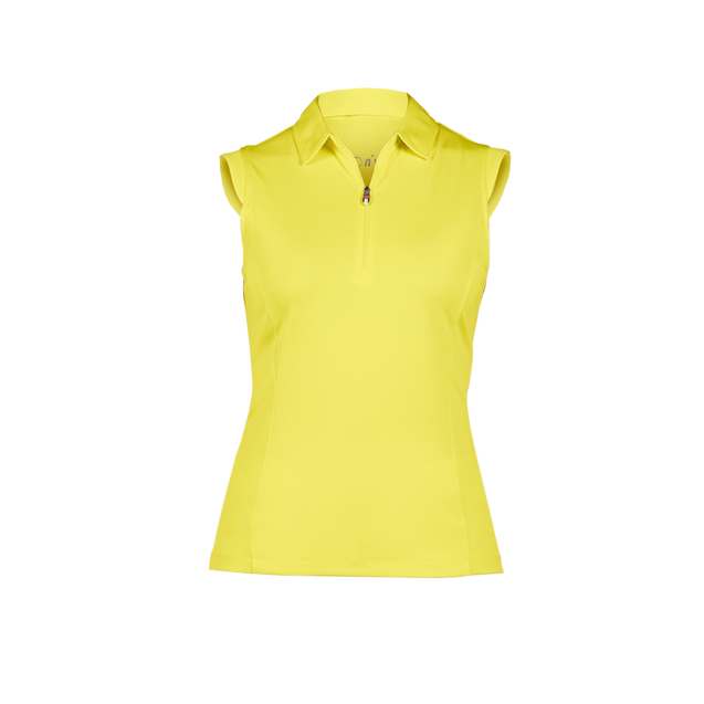 Women's Nelly Solid Sleeveless Polo Top NIVO