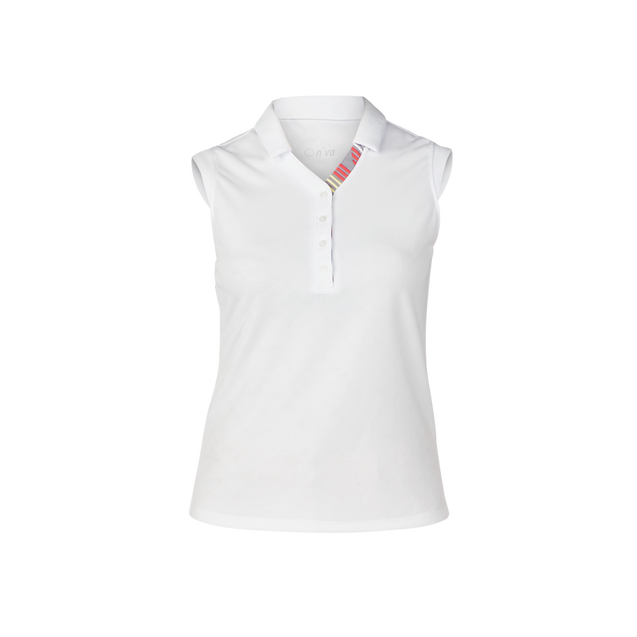 Women's Gigi Textured Sleeveless Polo Top NIVO
