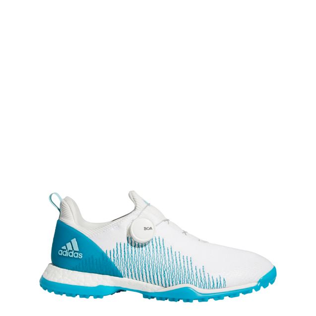 Women's Forgefiber BOA Spikeless Golf Shoe - White/Blue ADIDAS