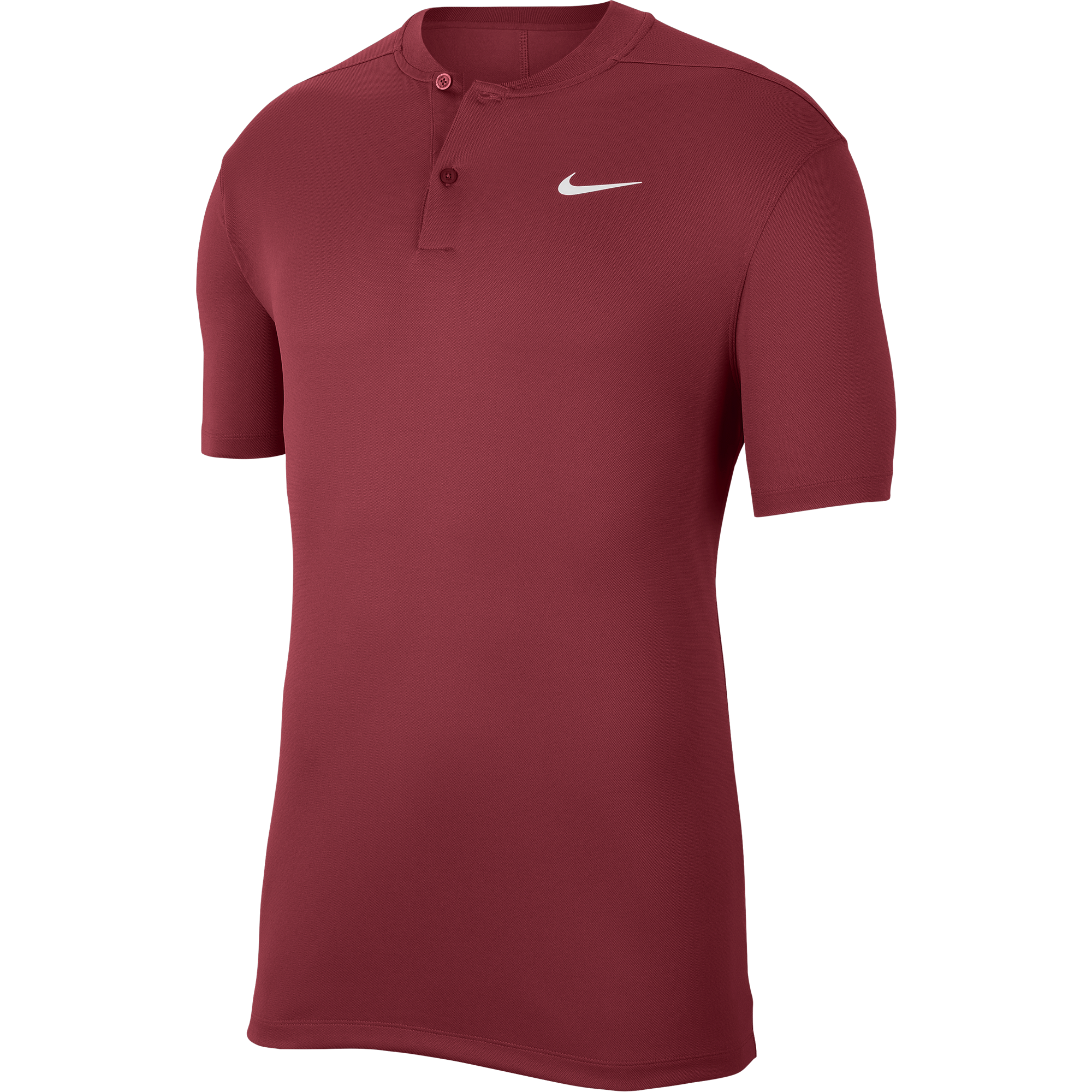 Mens Polo Maroon Nike Golf Shirt Men's Dri-FIT Victory Blade Collar