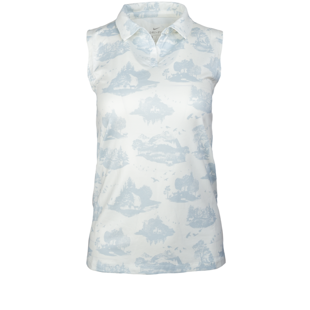 Women's Dry Printed Toile Sleeveless Polo NIKE