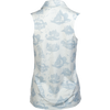 Women's Dry Printed Toile Sleeveless Polo