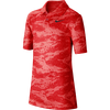 Boy's Dry Print Short Sleeve Polo
