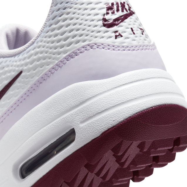 Women s Air Max 1 G Spikeless Golf Shoe White Purple NIKE