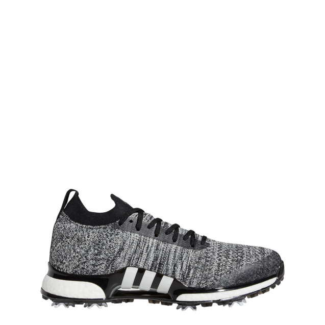 Men's Tour360 Primeknit Spiked Golf Shoes - Black/White ADIDAS