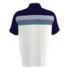 Men's Big & Tall Birdseye Color Block Chest Stripe Short Sleeve Shirt