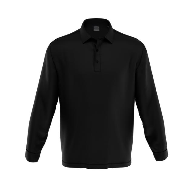 Polo Big & Tall French Terry à manches longues pour hommes