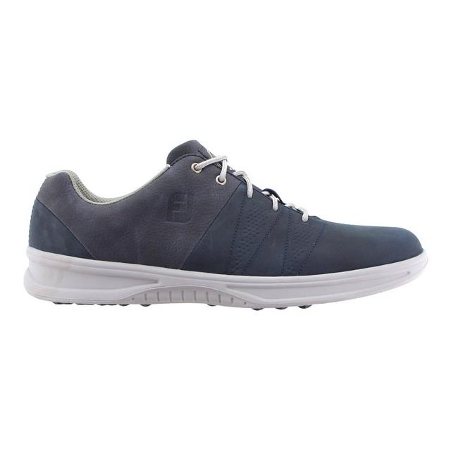 Men's Contour Casual Spiked Golf Shoe - Navy | FOOTJOY | Golf