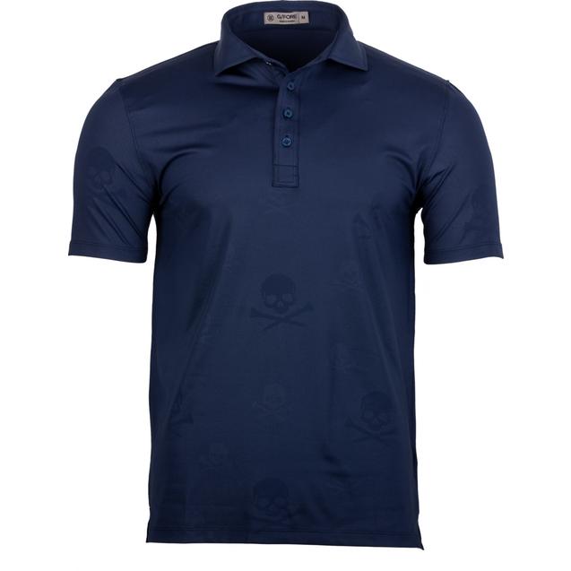 Polo Skull Embossed à manches courtes pour hommes
