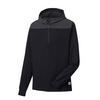 Men's Printed Woven Yoke & Hood 1/4 Zip Pullover