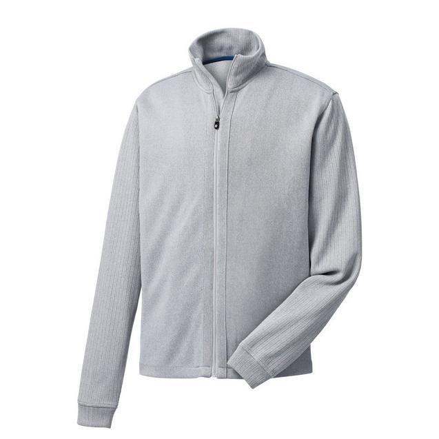 Chandail Jersey en tricot à glissière complète pour hommes