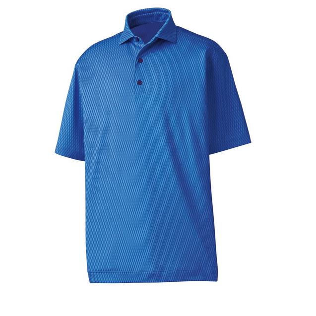 Men's Lisle Tonal Wave Short Sleeve Shirt