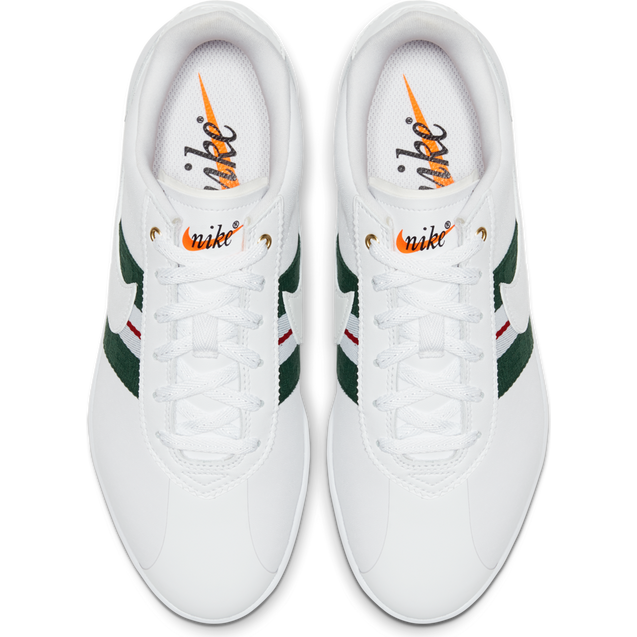 Women's Cortez G Spikeless Golf Shoe - White/Green/Red | NIKE