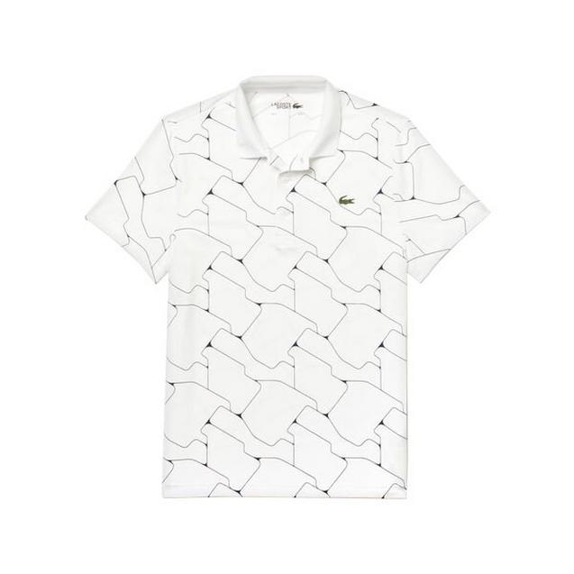 Men's Tile Print Breathable Stretch Jersey Short Sleeve Shirt